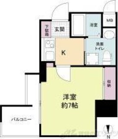 セレニテ梅田ルフレの物件間取画像